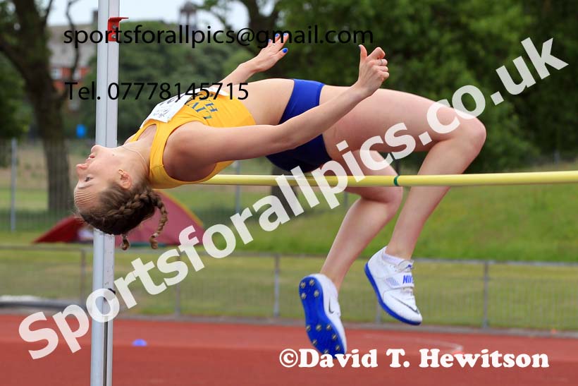 Senior womens high jump, 2022 Northern Senior and Under-20 Champs., Wavertree Athletics Centre, Liverpool. Photo: David T. Hewitson/Sports for All Pics